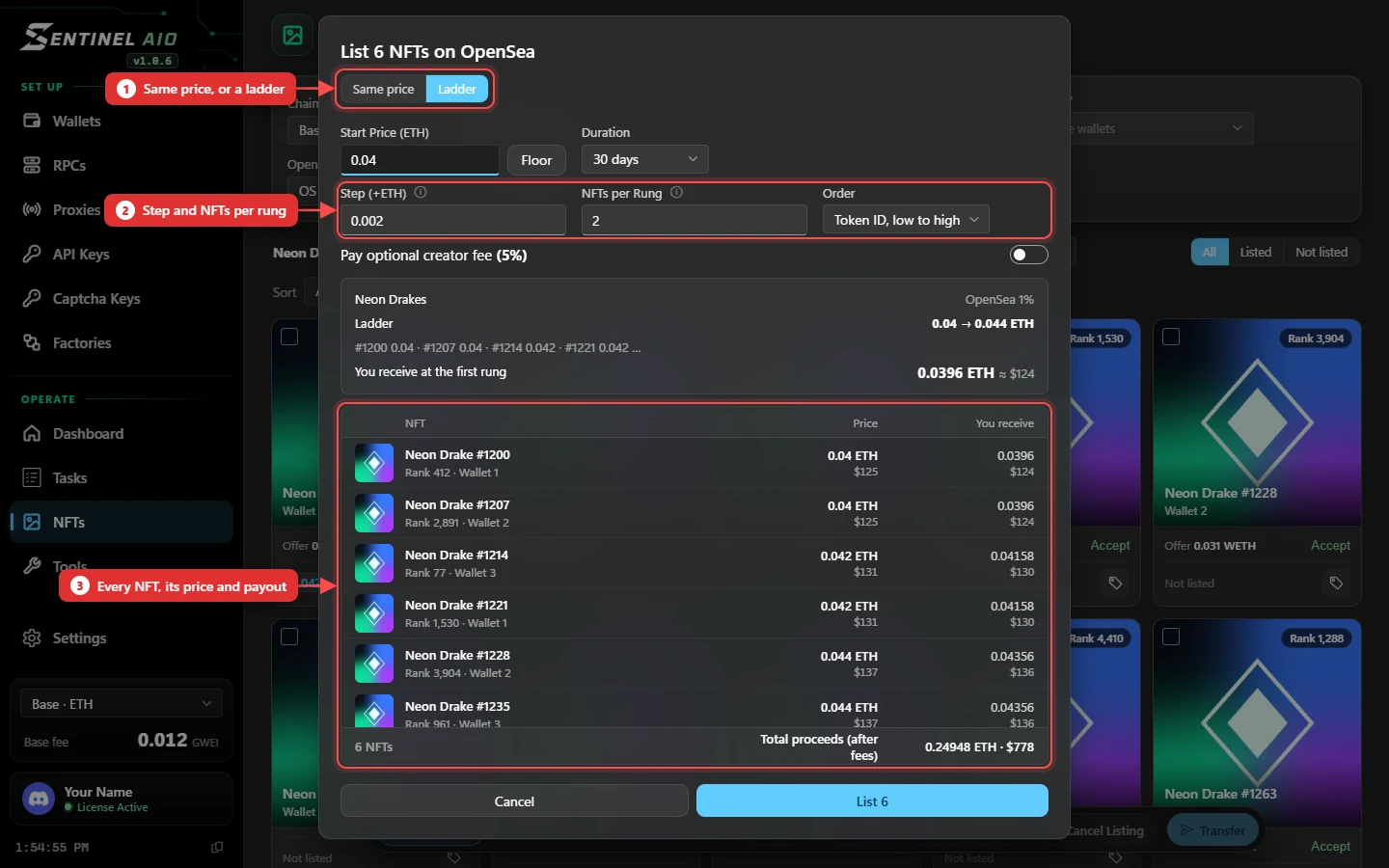 Listing NFTs on OpenSea
